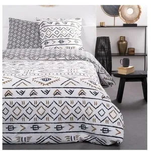 TODAY Parure de couette 100% coton 57 fils imprimée 260x240 2 taies pas cher