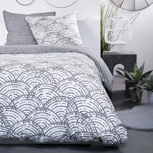 Today Housse de couette en coton 240 x 220 cm SUNSHINE 9.47 blanc pas cher