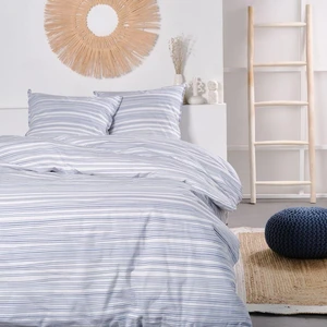 Parure de lit imprimé rayures coton SUNSHINE AURORE 220x240 cm - TODAY pas cher
