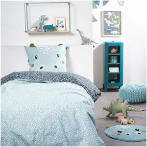 TODAY Housse de Couette Funny 2.2 140 x 200 cm Bleu 1 PLACE pas cher