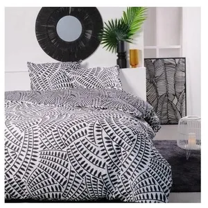 Comparateur de prix : TODAY Parure de lit 2 personnes - - 240x200 cm - 100% Coton - Noir et Blanc