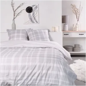 Today Housse de couette en coton 240 x 220 cm SUNSHINE 13.54 Gris pas cher