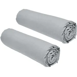 Comparateur de prix : TODAY lot de 2 draps housses essential - 160 x 200 cm - 2 personnse 100% coton - acier