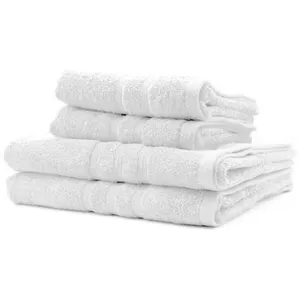 Comparateur de prix : TODAY Ensemble de serviettes de toilette Blanc 4 Pièces TU