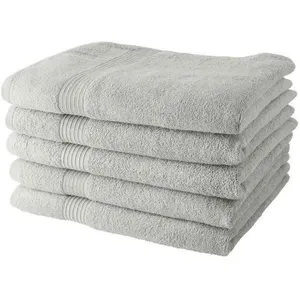 Comparateur de prix : Lot de 5 Draps de Bain TODAY 70x130 cm 100% Coton - Craie
