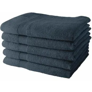 Lot de 5 Draps de Bain TODAY 70x130 cm 100% Coton - Denim pas cher