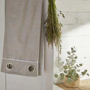 Comparateur de prix : 3S. x Home Rideau Gris Chambray Berenice - Charme