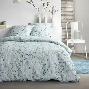 Today Housse de couette en coton 200 x 200 cm SUNSHINE 0.9 Vert pas cher