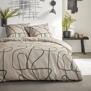 Today Housse de couette en coton 240 x 220 cm SUNSHINE 0.20 Beige pas cher