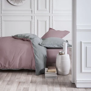 Today Parure de lit 2 personnes bicolore coton 260x240cm pas cher