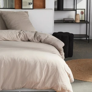 Today Parure de lit gaze de coton unie DUNE ESSENTIAL pas cher