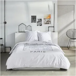 Today Parure De Lit Imprimé Graphique Coton 220x240cm pas cher