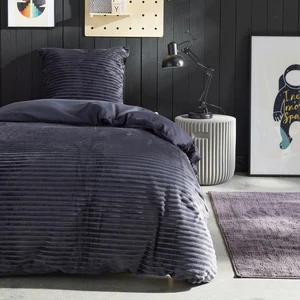 Today Housse de couette Polyester RIBBED Fusain pas cher