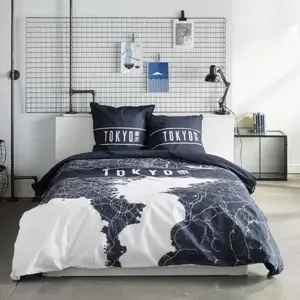 Parure de lit - TODAY - JAVA - 2 personnes - 240x220 cm - Coton - Impr...