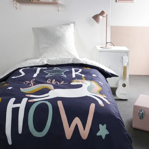 Today Parure Enfant Bleue 140X200 Imprimé STAR pas cher
