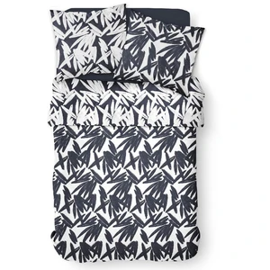 Lefebvre Textile Today Parure de lit 2 Personnes 240X260 Coton imprimé Noir Graphique Sunshine pas cher
