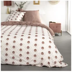 TODAY Parure de lit coton 2 personnes imprimé graphique 240x260 cm pas cher