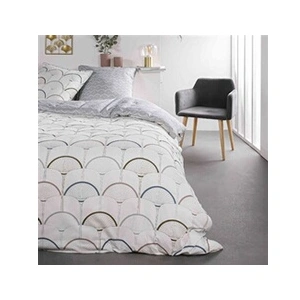 TODAY Parure de lit Sunshine 6.23 imprimé blanc graphique 260x240 cm pas cher