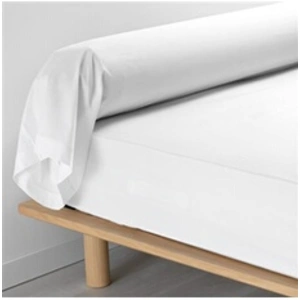 Douceur d'Intérieur taie de traversin unie - 85 x 185 cm - Percaline - Blanc pas cher