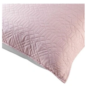 Paris Prix Housse de coussin 45 x 45 cm microfibre bicolore cottage Rose/gris