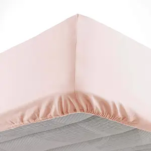 douceur d'intérieur Drap Housse (140 x 190 cm) Oscar Nude, Microfibre Unie pas cher