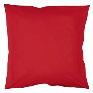 Taie d'oreiller coton INTIMITY 63x63 cm coquelicot