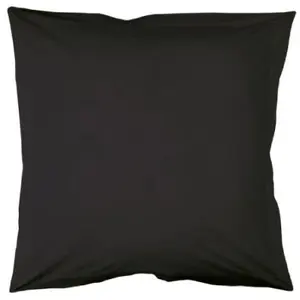 Douceur d'Intérieur Taie d'oreiller coton INTIMITY 63x63 cm charbon pas cher