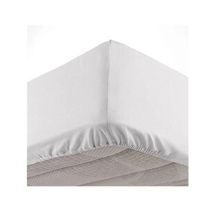 Douceur d'Intérieur Drap housse coton INTIMITY 90x190cm blanc pas cher