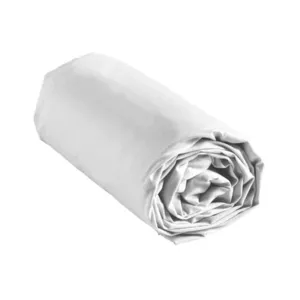 DOUCEUR D'INTERIEUR Drap housse coton INTIMITY 160x200cm blanc pas cher