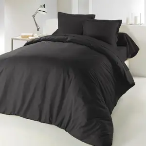 Douceur d'Intérieur Housse de couette coton INTIMITY 220x240 charbon pas cher