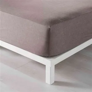 douceur d'intérieur, Drap Housse (140 x 190 cm) Actually Noisette, Polycoton pas cher
