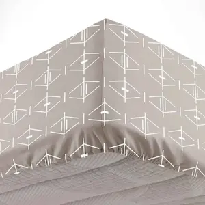 Douceur d'Intérieur Drap housse en coton pour lit 1 personne Aristide - Beige - 90 x 190 cm pas cher