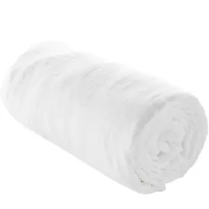 Comparateur de prix : Douceur d'Intérieur Drap housse 2 personnes 140 x 190 cm double gaze coton 57 fils Angelia Blanc