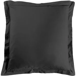 Comparateur de prix : douceur d'intérieur, Taie d'Oreiller (63 x 63 cm) Lina Noir, 100% Coton