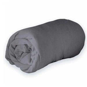 douceur d'intérieur, Drap Housse (160 x 200 cm) Jersy Anthracite, 100% Coton pas cher