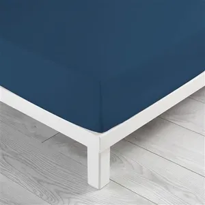 Comparateur de prix : Drap housse Biolina en coton biologique bleu nuit bonnet 30 cm 180x200