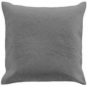 Comparateur de prix : Douceur d'Intérieur Housse de Coussin - PARIS PRIX - Romane - 60x60 cm - Anthracite - Synthétique