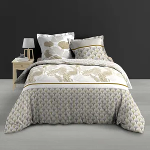 Douceur d'Intérieur Housse de couette 240 x 220 cm percale de coton 78 fils imprimé  Melisse