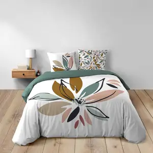 Douceur d'Intérieur, Parure 3 Pièces (240 x 220 cm) Octavia, 100% Coto... pas cher