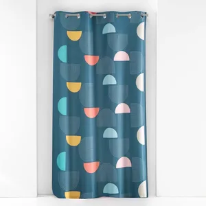 Douceur d'Intérieur Rideau a oeillets 140 x 260 cm polyester imprime pop art Sans