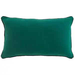 Comparateur de prix : Douceur d'Intérieur Coussin déhoussable en coton uni Linette - Vert - 30 x 50 cm