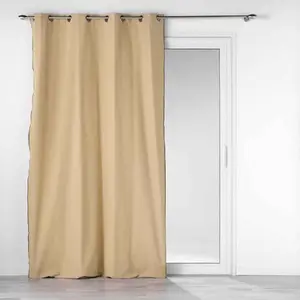 Douceur d'Intérieur Rideau à oeillets - Paris Prix - Mistraline - 140x240cm - Lin - Beige pas cher