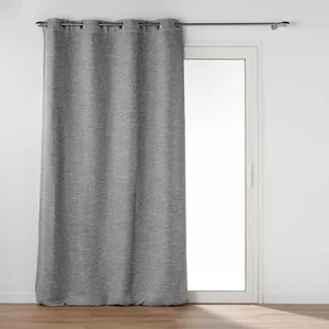 Rideau Occultant Jacquard "Dusky" 140x240cm Anthracite pas cher