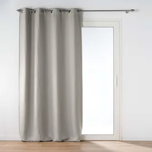 Rideau Occultant Jacquard "Blake" 135x240cm Gris