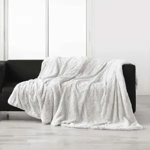 Comparateur de prix : Douceur D'intérieur - Plaid 125x150 cm - Imitation fourrure/sherpa