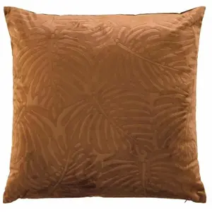 Comparateur de prix : Coussin Déco Velours "Analia" 50x50cm Camel