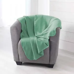 Douceur d'Intérieur Plaid Polaire Milou 125x150cm Sauge pas cher