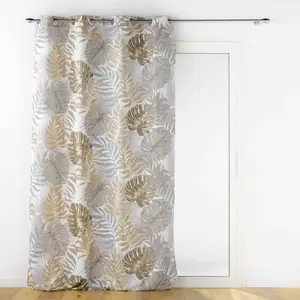 Comparateur de prix : Douceur d'Intérieur Rideau à oeillets - Paris Prix - Mogador - 140x260cm - Beige - Synthétique