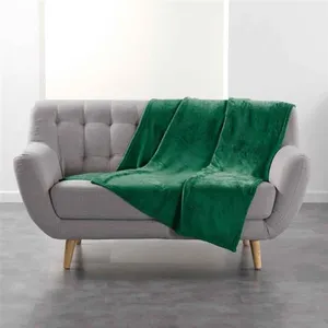 Comparateur de prix : douceur d'intérieur, Plaid (125 x 150 cm) Flanou Vert, Flanelle