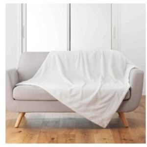 Paris Prix Plaid Imitation Fourrure "Icerbeg" 180x220cm Naturel